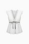 White Structured Corset Top