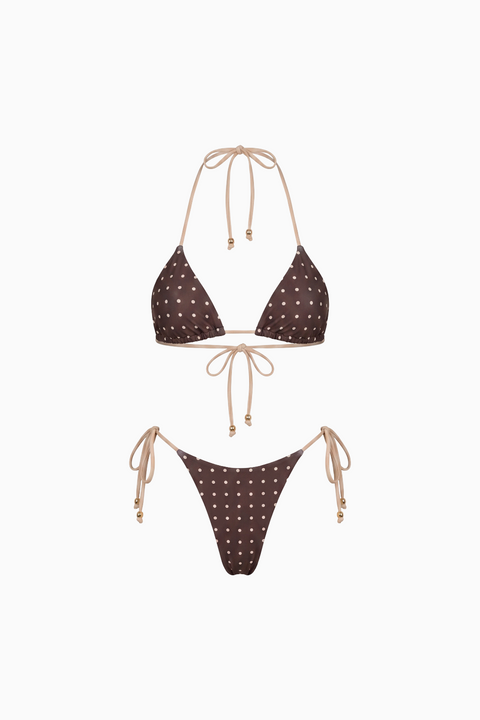Tie-Side Polka Dot Bikini