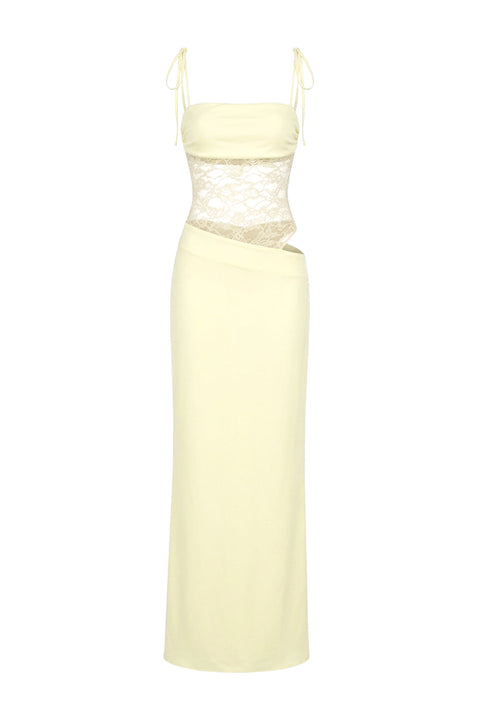 Ice Blue Flowing Maxi Dress