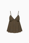 Dark Olive Fitted Cami Top
