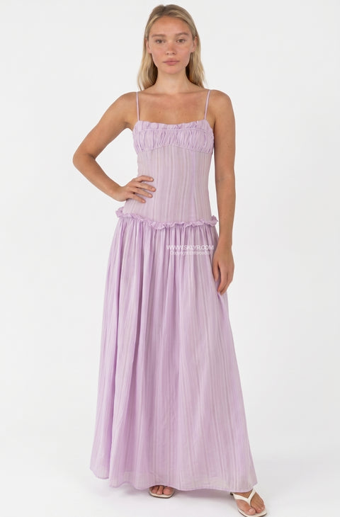 Sky Blue Spaghetti Strap Maxi Dress