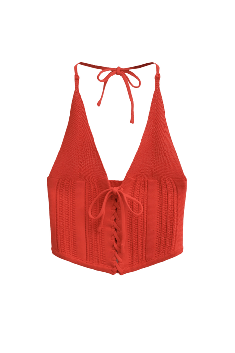 Alessandra Pelle Top | | XS | Agnese Studios