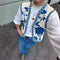 Angeline Blue Waistcoat | | S | Agnese Studios