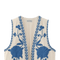 Angeline Blue Waistcoat | | S | Agnese Studios