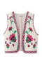 Arabinia Pink Waistcoat | | S | Agnese Studios