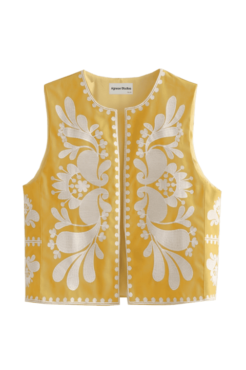 Arinne Blue Waistcoat | | S | Agnese Studios