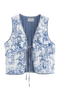 Babinia Blue Waistcoat | | S | Agnese Studios