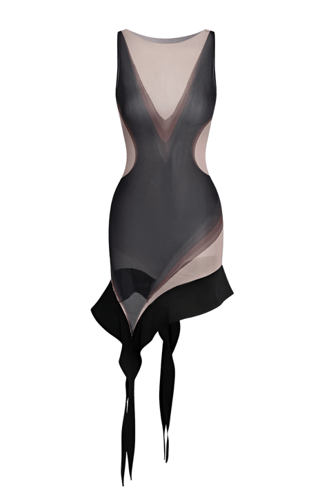 Black Mones Dress | | S | Agnese Studios