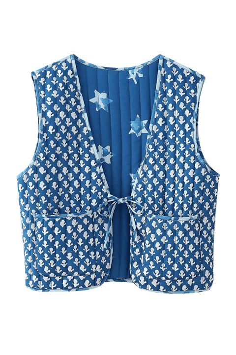 Calini Waistcoat Reversible | | S | Agnese Studios