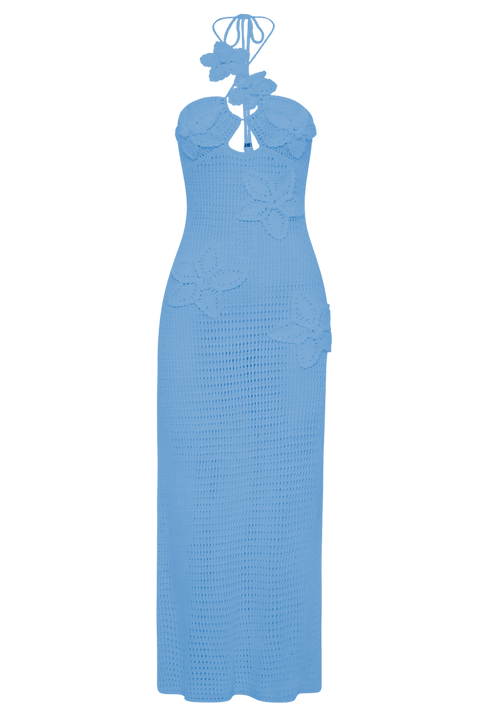 Carae Blue Dress | | S | Agnese Studios