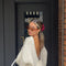 Cream Tie Sweater | | S | Agnese Studios
