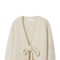 Cream Tie Sweater | | S | Agnese Studios