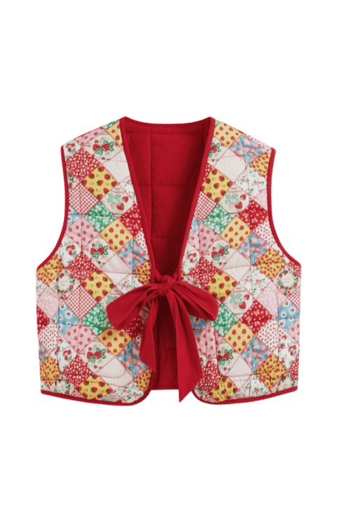 Floracie Waistcoat Reversible | | S | Agnese Studios