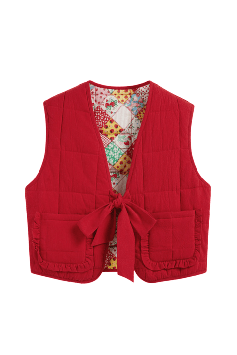 Floracie Waistcoat Reversible | | S | Agnese Studios