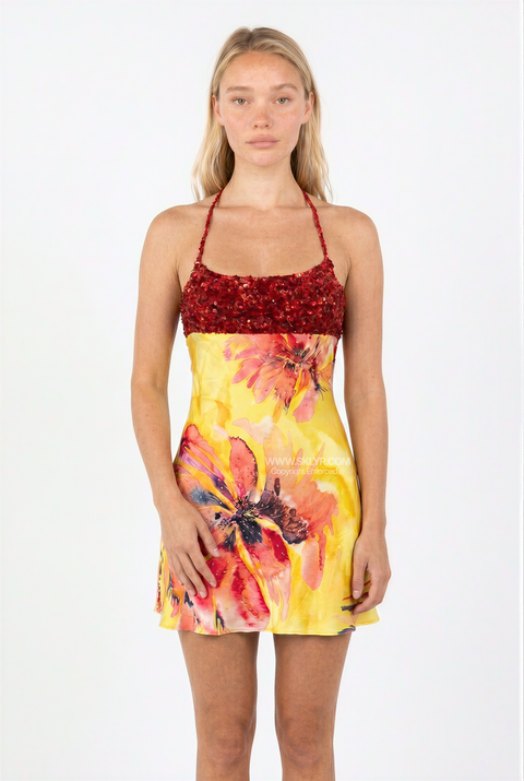 Tropical Floral Slip Mini