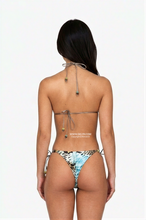 Exotic Island Beaded Triangle Bikini