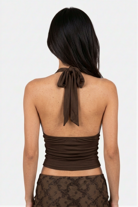 Desert Mirage Coin Halter Top