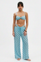 3-Piece Polka Dot Swimwear & Beach Pant Set