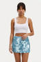 Mermaid Scale Shimmer Mini Skirt