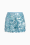 Mermaid Scale Shimmer Mini Skirt