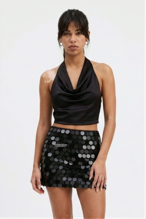 Mermaid Sequin Mini Skirt