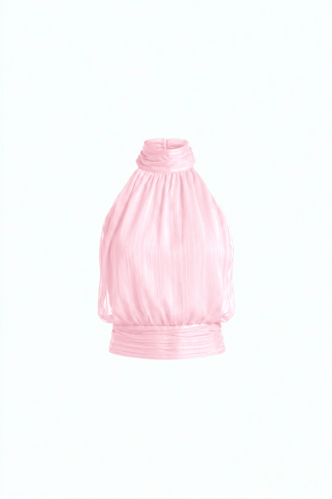 Halterneck Gathered Top