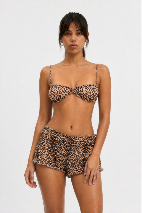 Fierce & Frilly Animal Print Bikini Set