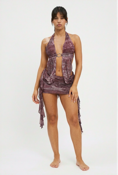 Purple Haze Plunge and Drape Set