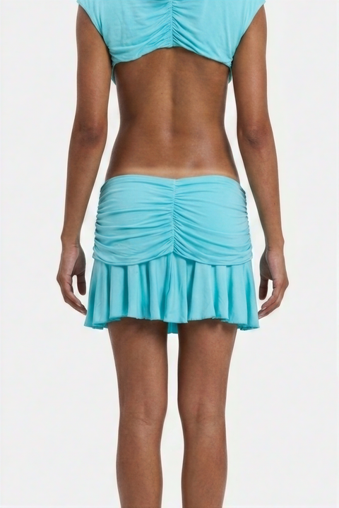 Aqua Plunge V-Neck Beach Cover-Up Dress