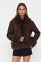 Shearling Trimmed Suede Jacket