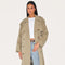 Khaki Belt Jacket | | S | Agnese Studios
