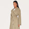 Khaki Belt Jacket | | S | Agnese Studios