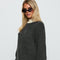 Marile Grey Sweater | | S | Agnese Studios