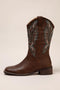 Miley Cowboy Boots | | Brown | Agnese Studios