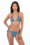 Teal Large DotTop & Bottoms Bikini
