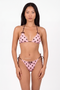 Pink and Chocolate Adjustable Tie Bikini