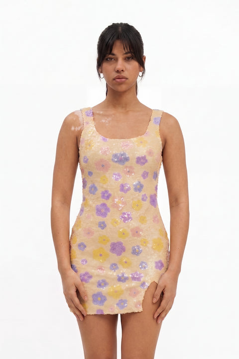 Dazzling Daisy Embellished Dress
