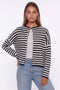 The Classic Striped Cashmere-Blend Cardigan