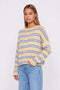 Relaxed Striped Cashmere-Blend Cardigan