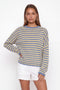 Cozy Striped Crewneck Pullover Sweater