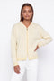 Striped Cashmere-Blend Zip-Up Hoodie