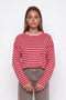 Oversized Striped Knit Crewneck Sweater