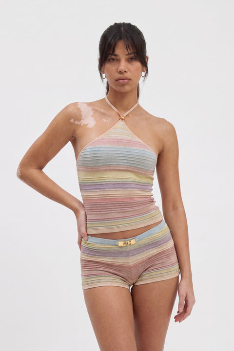 Sunset Horizon Striped Two-Piece Set