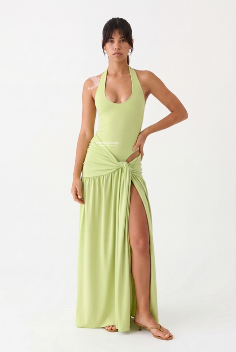 Light Green Sarong-Detail Matching Set