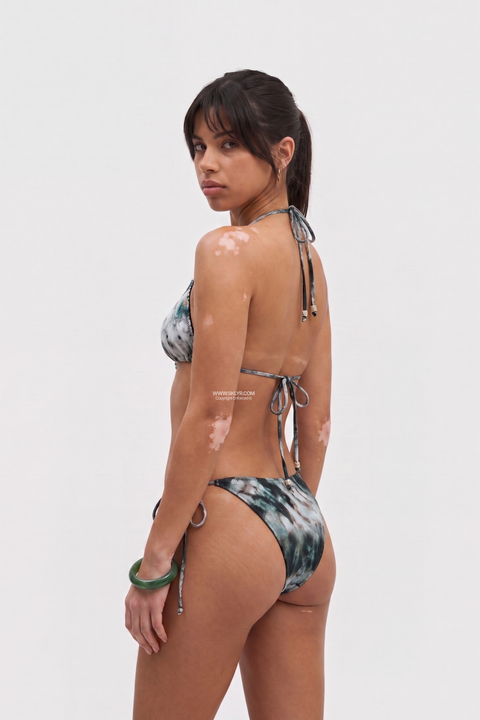 Western Turquoise Medallion Halter Bikini