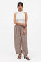 Gingham Drawstring Balloon Pants