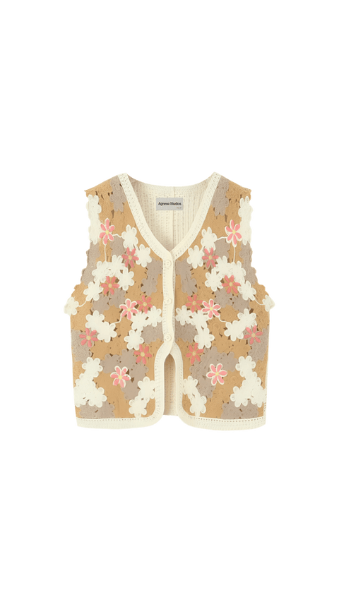 Mongonna Brown Top | | S | Agnese Studios