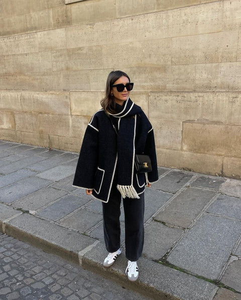 Nalainda Scarf Jacket | | S | Agnese Studios