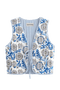 Nereo Blue Waistcoat | | S | Agnese Studios