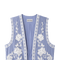 Pepitta Blue Waistcoat | | S | Agnese Studios